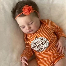 Realistic Chubby 19" Reborn Baby Dolls Soft Cloth Body Sleeping Real Life Infant