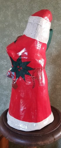 Pegatina vintage de papel maché de Papá Noel 16,5" pintada a mano Lord & Taylor - Imagen 5 de 11