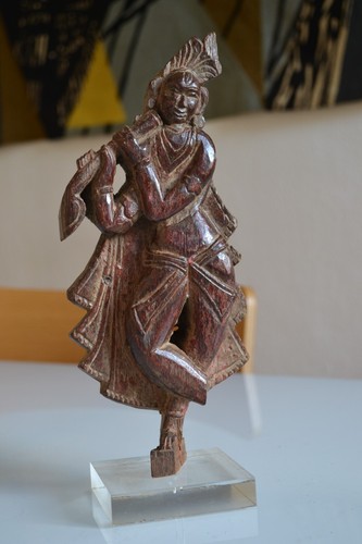 ANCIENNE SCULPTURE BOIS HINDOU