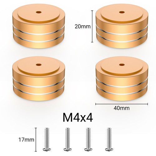 4pcs Audiophile HiFi Speaker Mount Turntable Isolation Feet Floor Protector Pad - Afbeelding 15 van 18