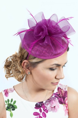 Magenta Fascinator Ladies Hatinator 