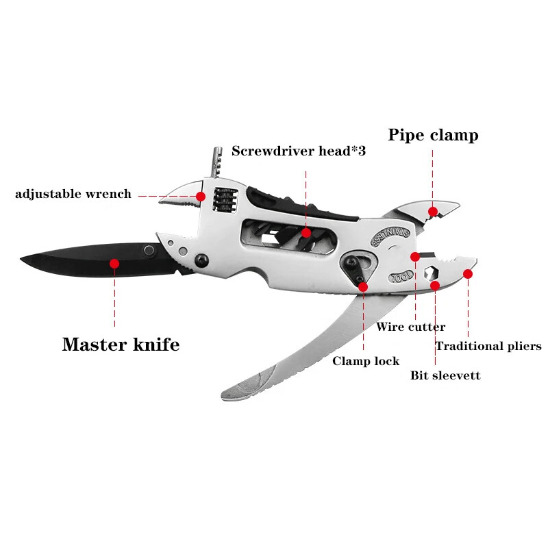Multi Tool Purpose Adjustable Wire Cutter Pliers Survival Emergency Gear Tools