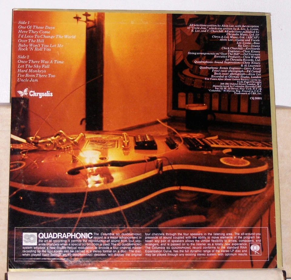 Ten Years After – A Space In Time - 1972 Vinyl LP Record Album - Quadraphonic - Image 2 of 2