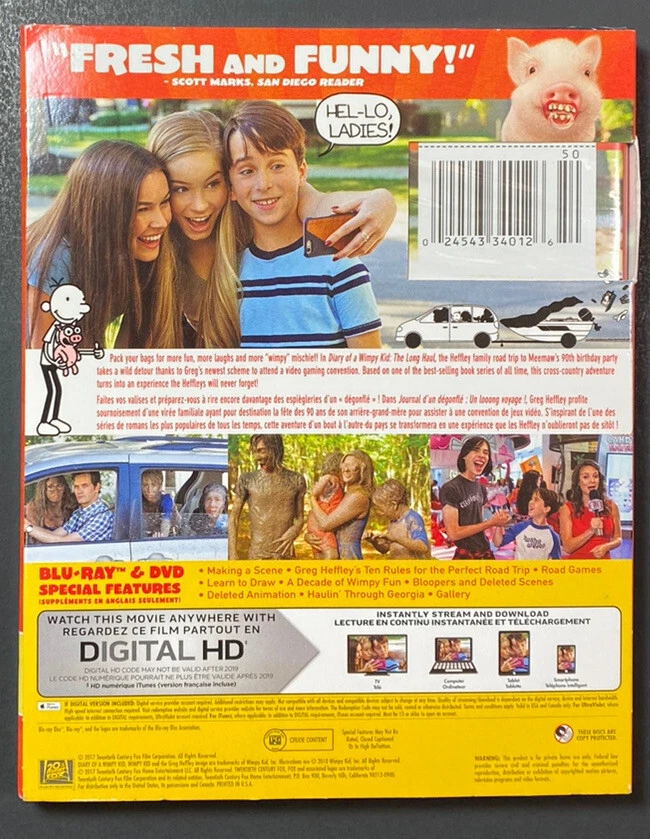 Diary of a Wimpy Kid [ The Long Haul ] (Blu-ray + DVD) NEW - Image 2 of 4