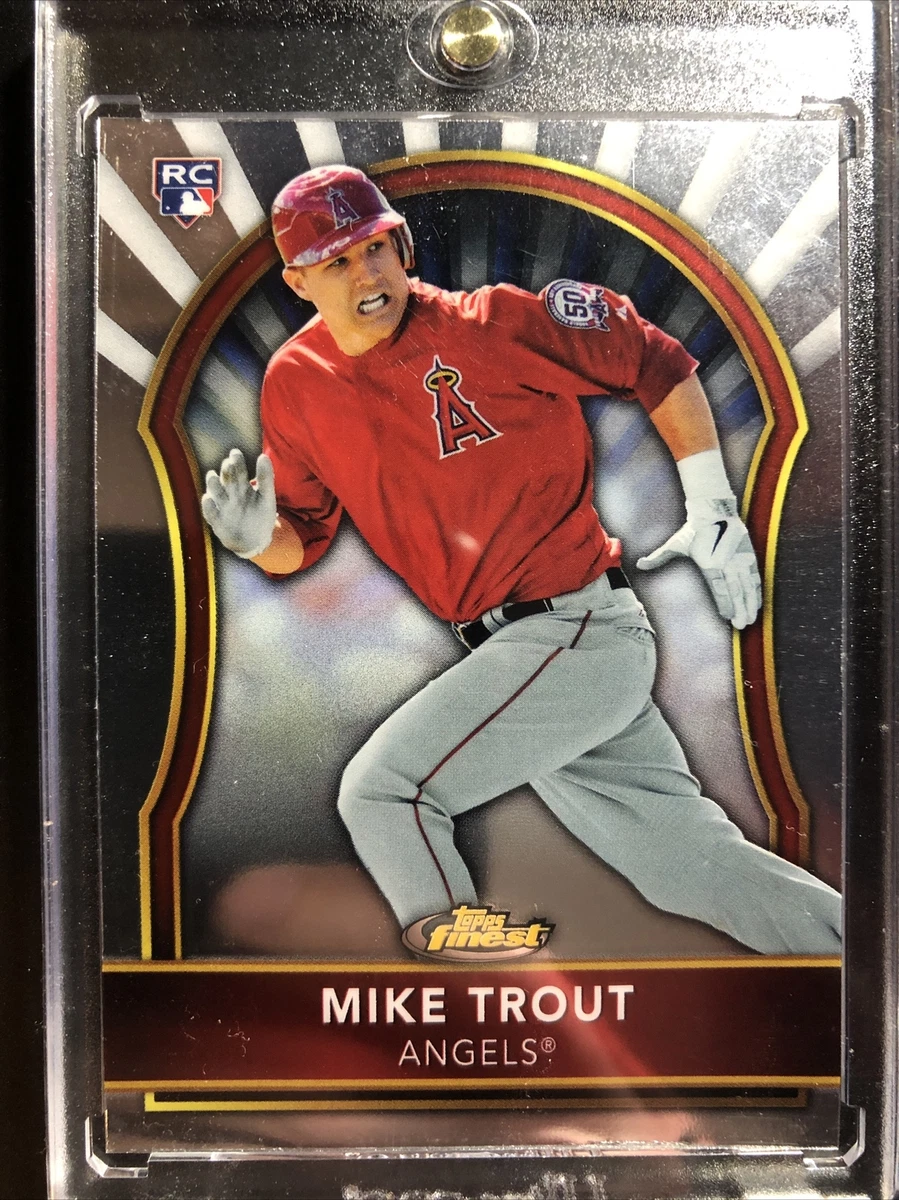 2011 Topps Finest Mike Trout Rookie Card RC #94 Angels R23 | eBay