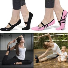 Non Slip Anti Skid Grip Socks 1 pair  Perfect for Pilates, Yoga, Barre, Dance 