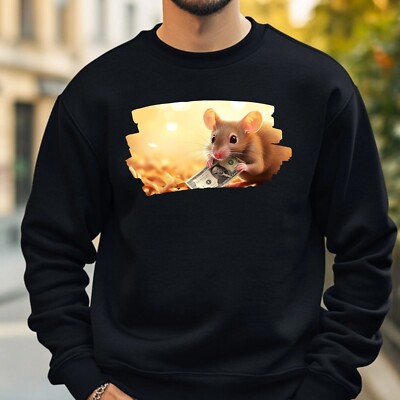 Mouse With Money Sweatshirt Cosy And Perfect For Any Occasion S To 4XL