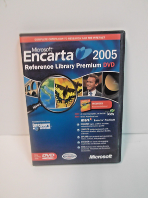 Microsoft Encarta 2005 Reference Library Premium DVD -PRODUCT KEY