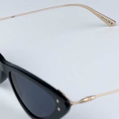 NEW Dior MISSDIOR B4U CD40105U 01V 12B0 Shiny Black Blue Unisex Sunglasses Dior Women Sunglasses Black Blue Cat Eye CD40105U 01V 12B0  main image 3