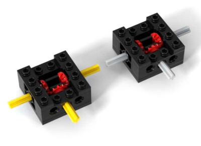 x2 LEGO Technic 90 Degrees Gearbox  (brick,gear,axle,bush,car,truck,crane,crank)