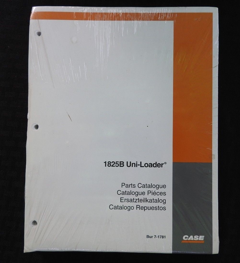 Genuine Case 1825B Skid Steer Uni Loader Tractor Parts Manual Catalog Mint Shape
