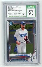 CSG 9.5 - 2021 Bowman Chrome LUIS RODRIGUEZ 1st Bowman Base #BCP-196 - GEM MINT