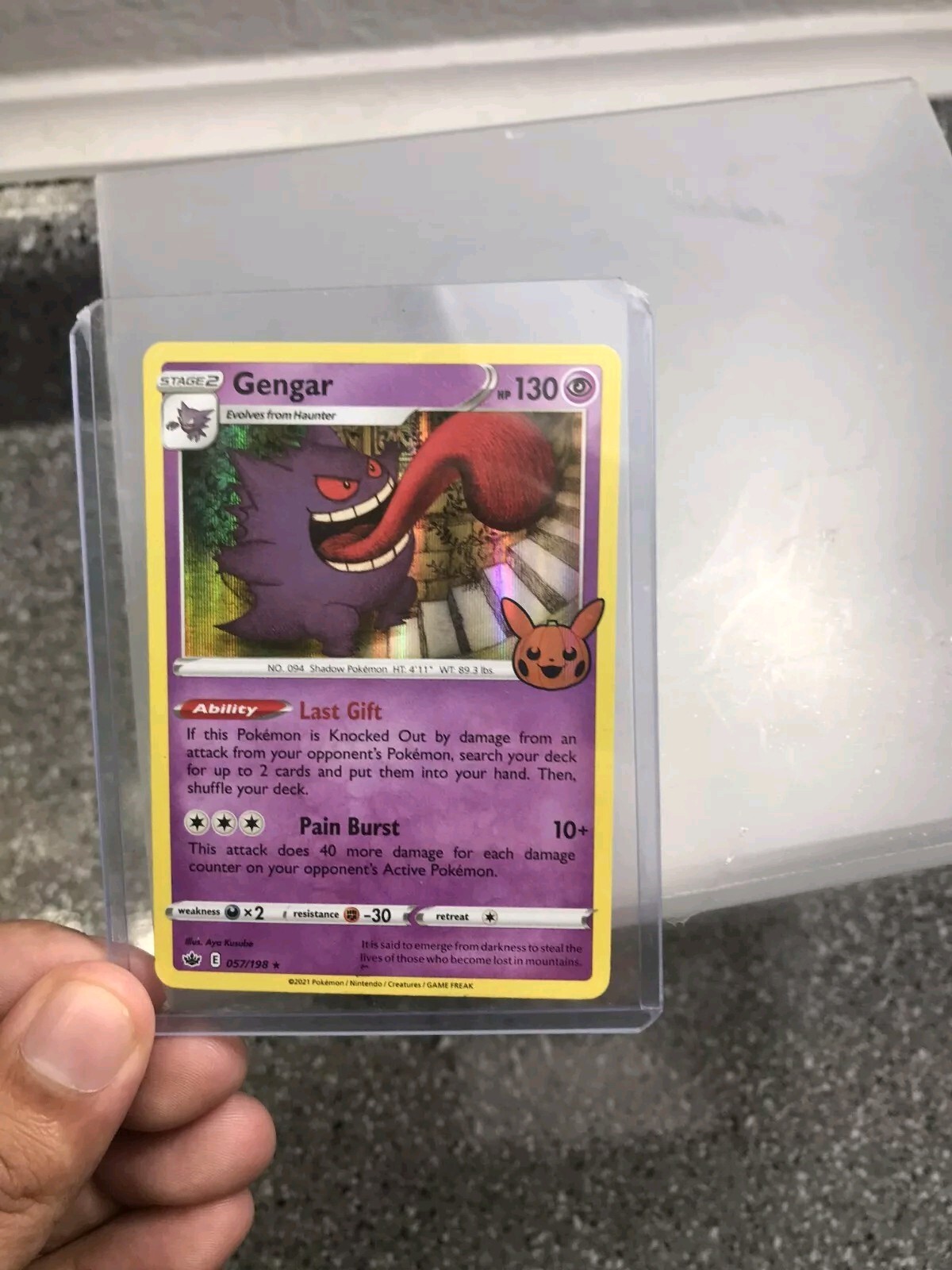 Gengar HOLO 057/198 Halloween Trick Or Trade 2022 Pokemon Trading Card TCG