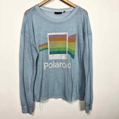 baby blue graphic sweatshirt