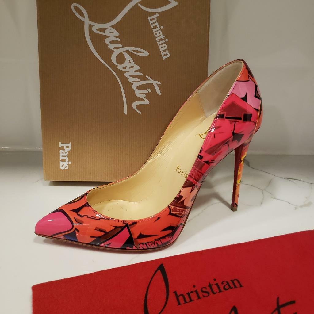 Christian Louboutin PIGALLE FOLLIES 100 Graffiti Patent