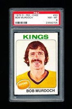 1975 OPC HOCKEY 33 BOB MURDOCH PSA 8 NM-MINT KINGS