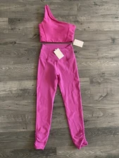 Anthropologie Wilo The Label Fuschia Leggings And Bra Size XS
