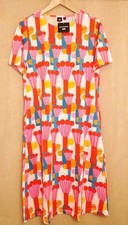 ✴︎New✴︎ UNIQLO × Marimekko Short-Sleeve Dress, Orange, Size M