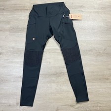 Fjallraven Abisko HD Trekking Hiking Tights Black 87143 Womens Size Large NWT