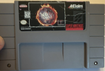 NBA Jam  SUPER NES Acclaim Multiplayer Basketball Game