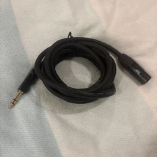 Monoprice XLR Male to 1/4in TRS Male Cable 10 Ft 16AWG Gold Plated Stage Right