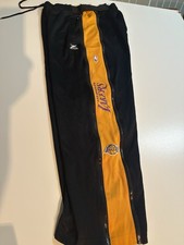 Los Angeles Lakers Pants Sweats Rare Double Zip Legs Men  s Medium Authentic Item