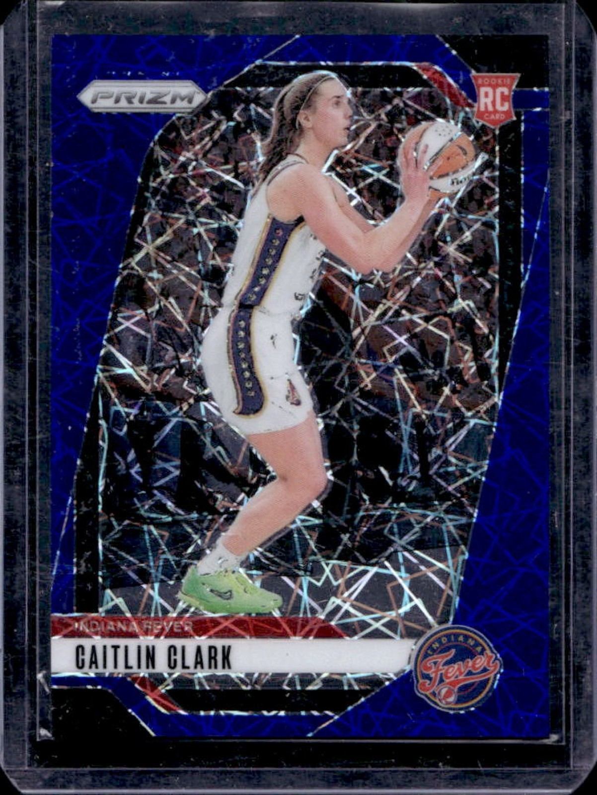 2024 Panini WNBA Prizm Caitlin Clark RC Blue Velocity Rookie #22 Fever