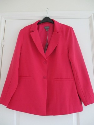 NEU RUTH LANGSFORD Smart Jacke Größenwahl - Cerise Pink