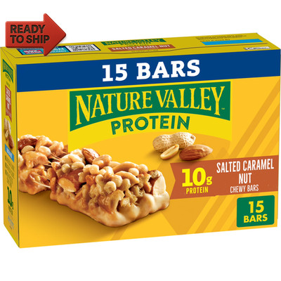 Protein Chewy Snack Bars, Salted Caramel Nut, 15 Bars, 21.3 Oz