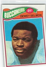 1977 Topps - Dewey Selmon #178 (RC) Buccaneers Rookie Football Card. rookie card picture