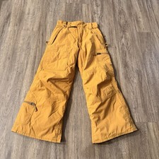 Burton Snow Pants Youth M Yellow Dry Ride Snowboard Ski Ski