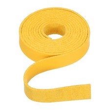 Flat Leather Cord 39 Inch 10mm , for Jewelry Making -1m/Yellow