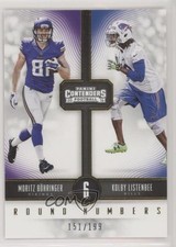 2016 Contenders Round Numbers Gold /199 Kolby Listenbee Moritz Bohringer #20 0b5