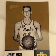 Panini 2010-11 Absolute Memorabilia Jerry West #29 Lakers NBA All-Stars