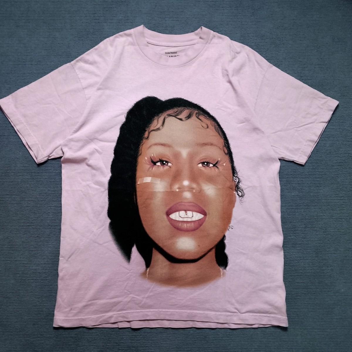 Drake Her Loss 2023 IAAB Tour T-Shirt Pink Size L It