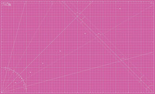 Cutting Mat 36X60 Pink Purple, Extra Large Self Healing Cutting Mat 36 X 60 In