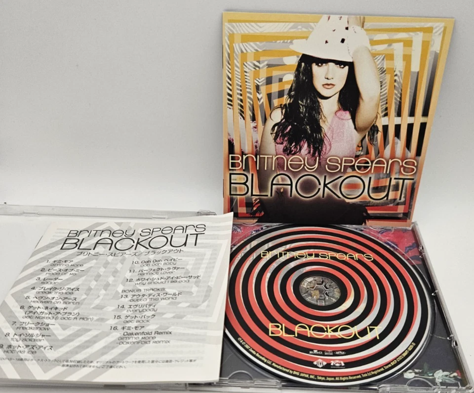BRITNEY SPEARS Blackout Japan CD BVCP 21572 w/4bonustracks 16tracks Rare 2007 Foto 2 de 4