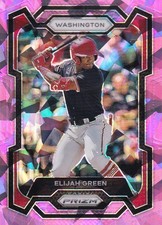 ELIJAH GREEN PRIZM RC PROSEPCTS PINK CRACKED ICE REFRACTOR NATIONALS #269 2024