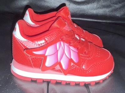 SELTEN KLEINKIND GRÖßE UK 5,5 EU 22 ROT UND PINK REEBOK PJ MASKEN OWLETTE SNEAKER NEU