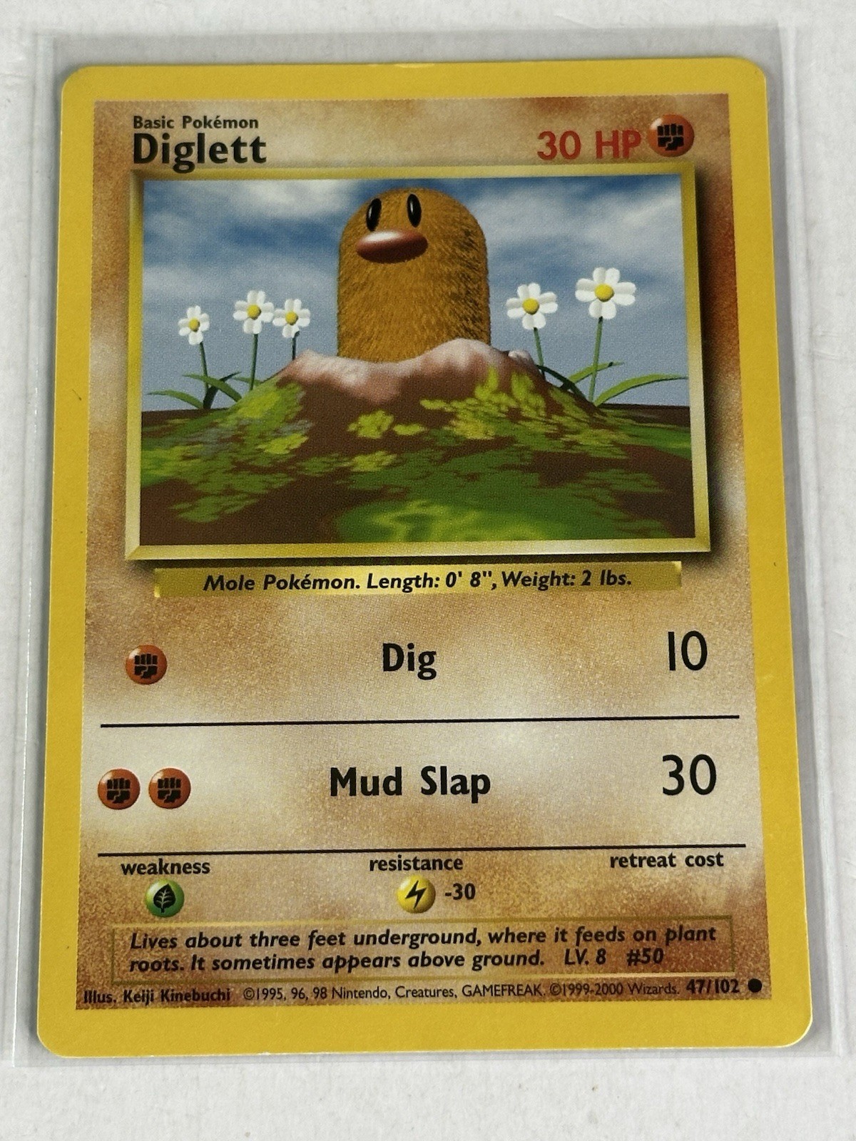 Diglett  - Base Set - 47/102 - Common Pokemon Card