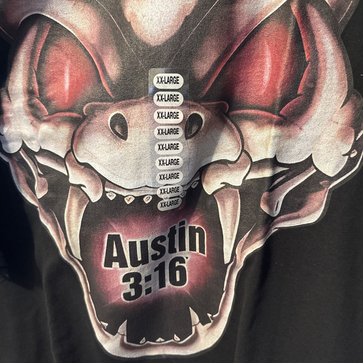 WWE Stone Cold Steve Austin Snake 3:16 Wrestler T-Shirt XXL Black