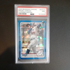 2020 BOWMAN CHROME SAPPHIRE EDITION MIGUEL VARGAS #BCP-131 PSA 9 MIN (70150548)
