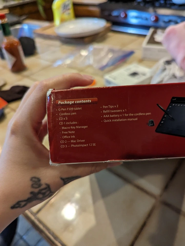 Genius G-Pen F509 USB Drawing Tablet With Box 5.25"x8.75"  - Image 3 of 4