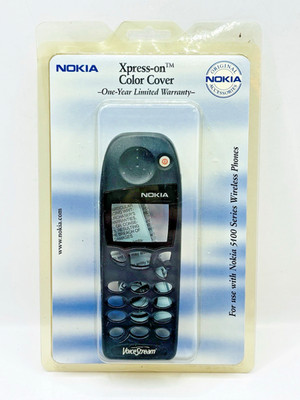 Vintage Nokia Xpress-on Navy Blue Color Cover 5100 Series Phone Faceplate NOS