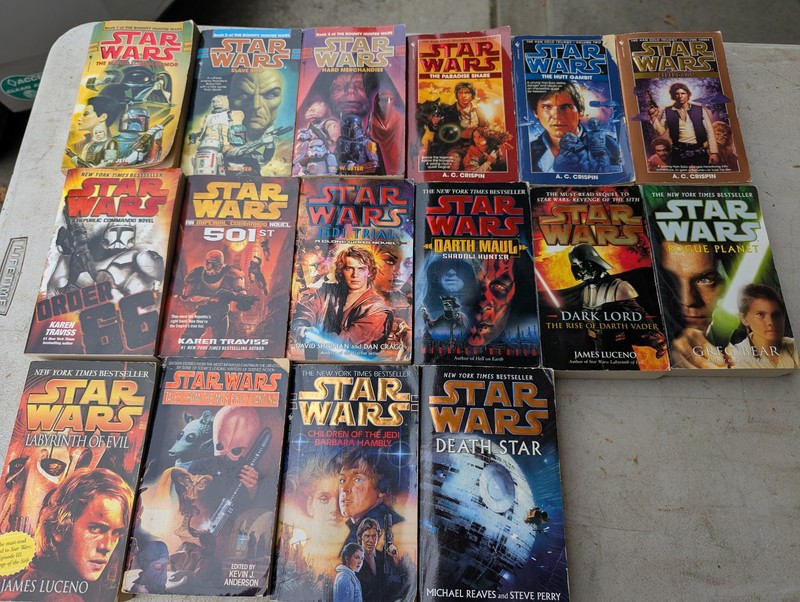 Star Wars Legends Paperback Book Lot of 12 Han Solo Trilogy Clone Wars EU Del Re