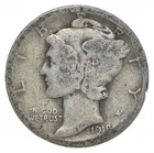 G+ 1918 Mercury 90% Silver Dime *1739