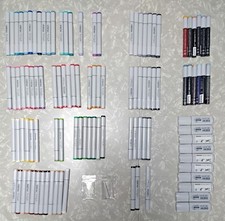 Copic sketch markers lot, refills, replacement tips, tweezers