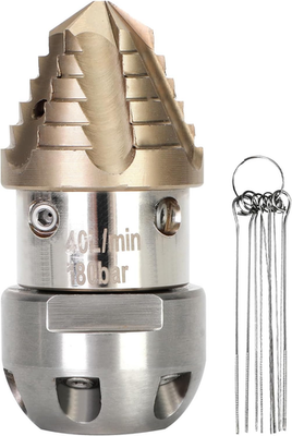 #ad 3 8 NPT Sewer Jetter Nozzle 360 Rotating Stainless Steel Pressure Washer 40 L Mi $83.95