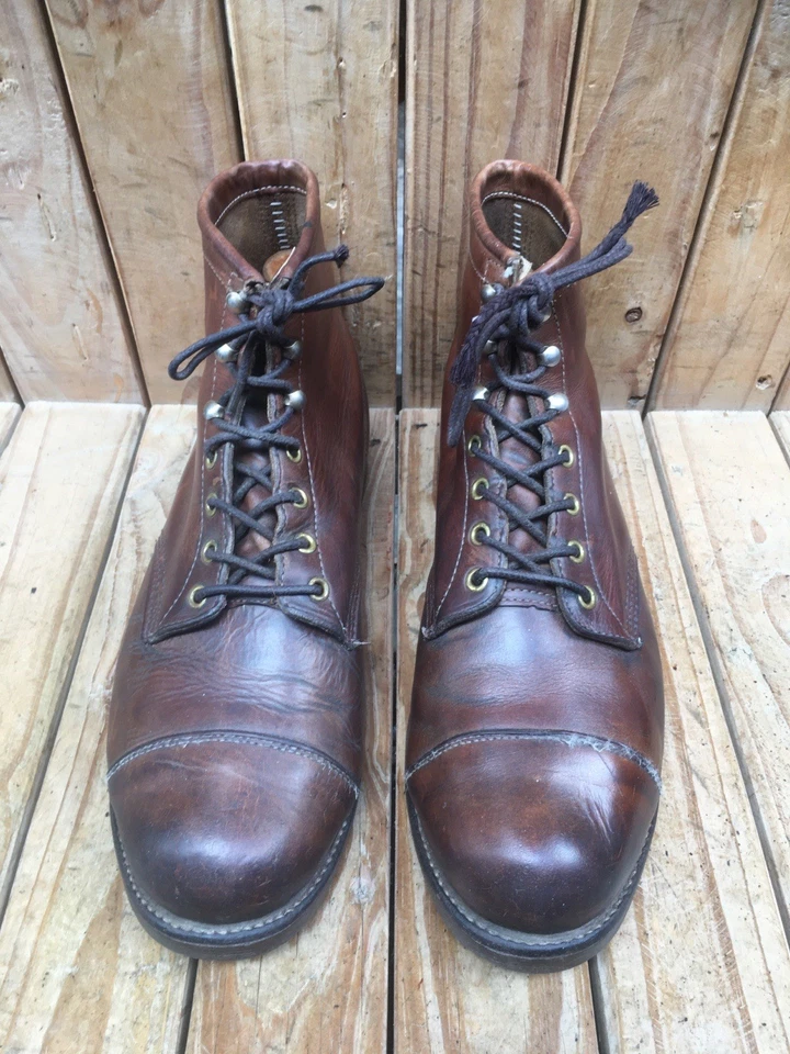 Chippewa x L.L bean Brown Mens Round toe leather Engineer boots US 10.5 E UK 9.5 - Image 3 of 4
