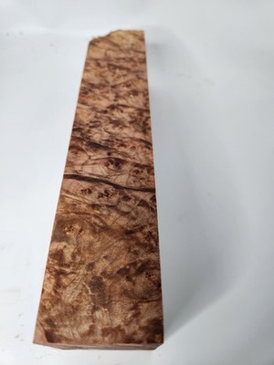 Stabilized Maple Burl Slab 9.5x2.125x 1.875  Turning Blank Knife Wood Craft